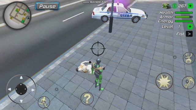 GTA SAN ANDREAS Low graphis modded green spiderman sample gameplay. [Details in the next video]