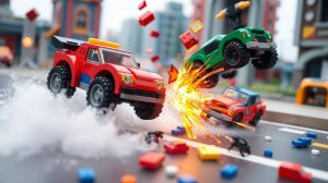 Разбиваем Лего машинки smash lego cars