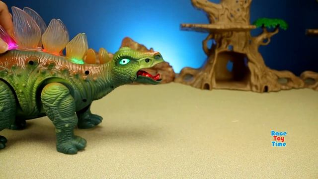 Walking Dinos Stegosaurus T-rex Triceratops and 3D Dinosaurs Puzzles Fun Adventure Toys For Kids смотреть онлайн