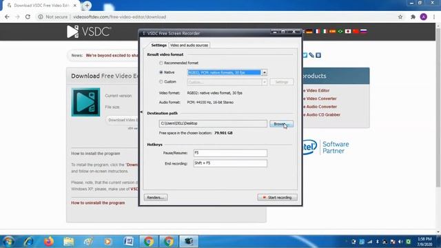 How to record screen with VSDC | VSDC free screen recorder settings | Video Editor Tutorial in Hind смотреть онлайн