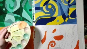 Упражнение по цветоведению  Часть 2  Родственные и родственно контрастные сочетания