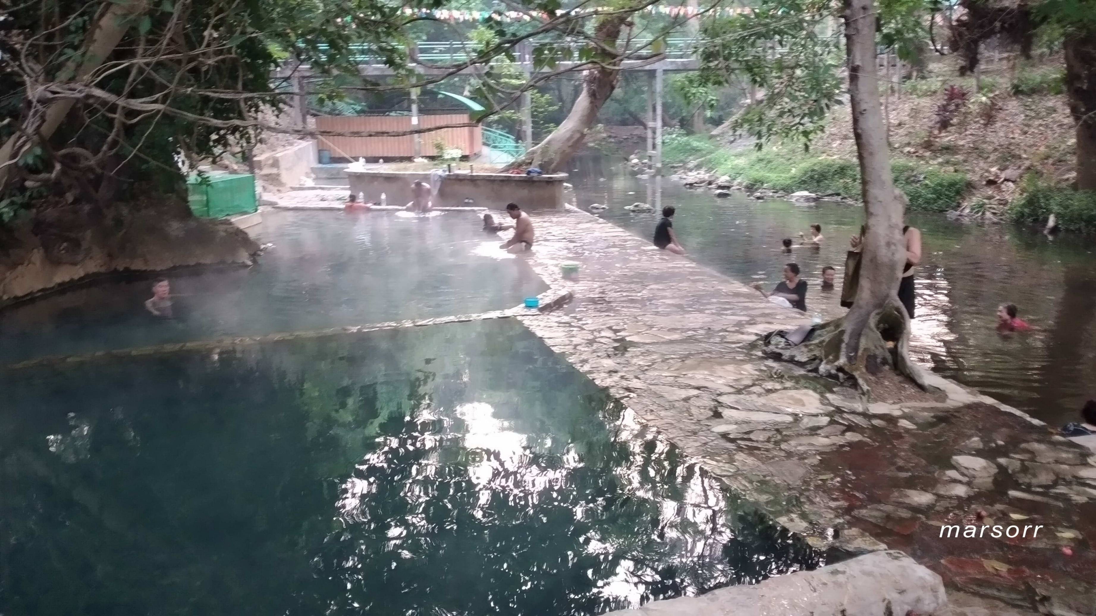 просто горячие ванны ч.2 вечер น้ำพุร้อนหินดาด hot spring канчанабури กาญจนบุรี kanchanaburi