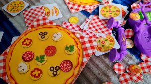 играем в детскую игру собери пицца, играем, собираем пиццу