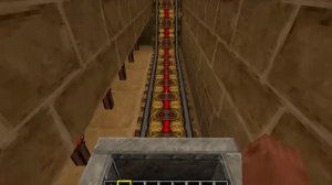 катаемся на рельсах в minecraft