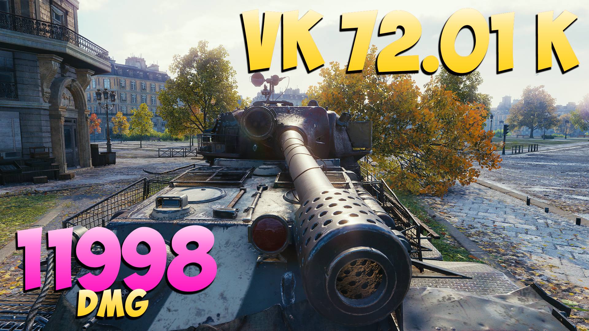 VK 72.01 K - 4 Фрагов 11.9K Урона - Играбельный! - Мир Танков