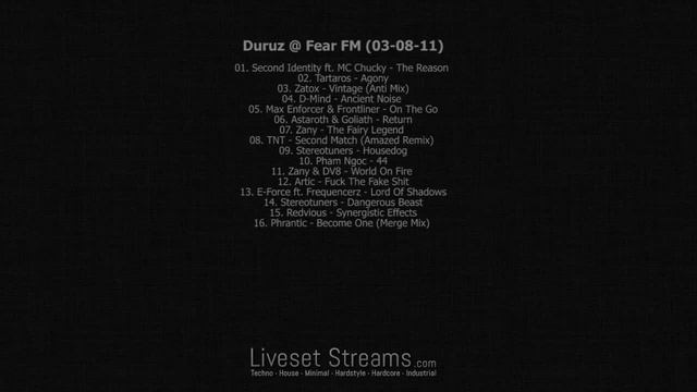 Duruz @ Fear FM (03-08-11) FULL SET 720p HD - LivesetStreams.com смотреть онлайн
