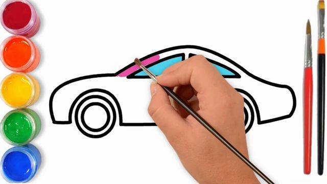 cara menggambar mobil yang bagus | menggambar dan mewarnai