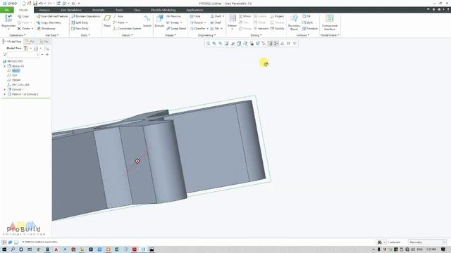PTC Creo parametric 7.0||Basic 3D Modelling||Simple Drawing Exercise-30||Beginners смотреть онлайн