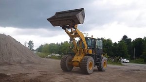 Burton Excavating Komatsu WA 380-3 Loader Working   ((Sold))