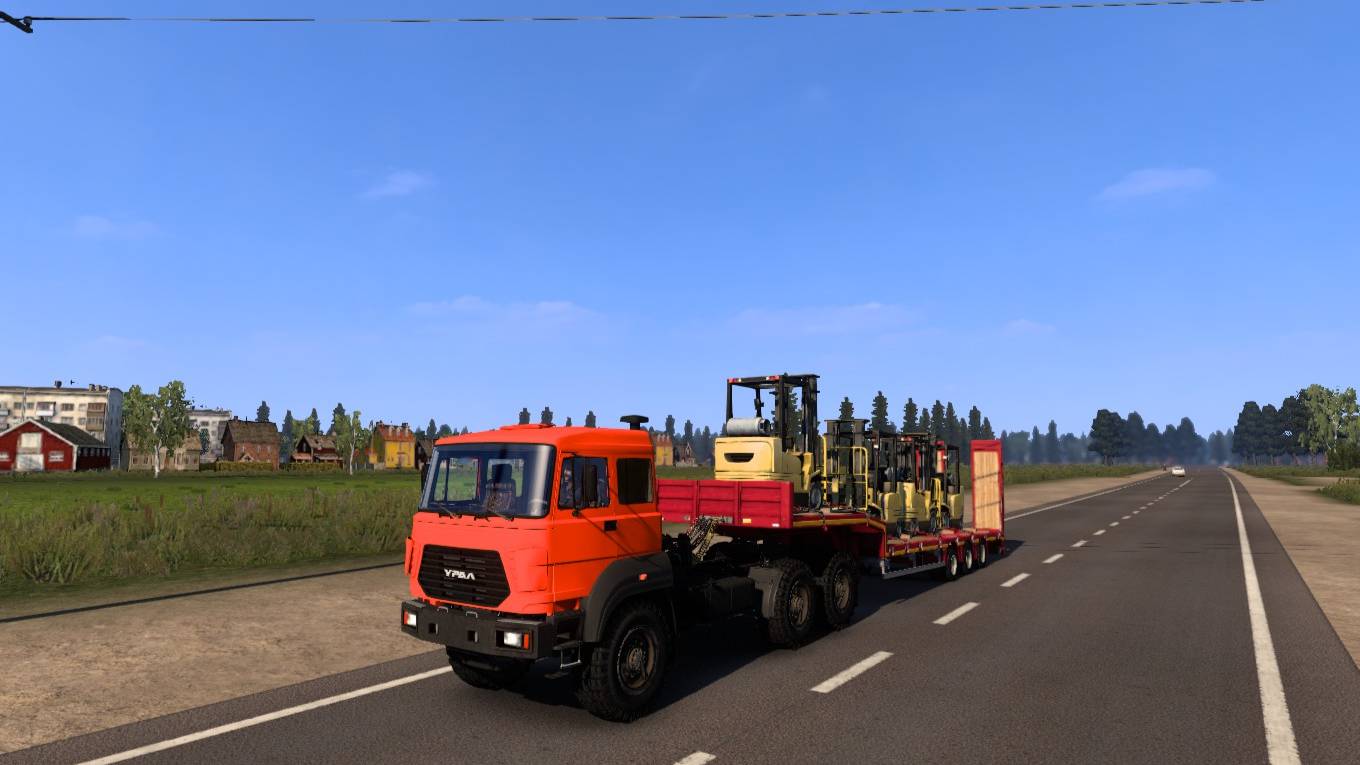 Euro Truck Simulator 2 1.52 Суровая Россия Бирбиджан (RU) в Хабаровск (RU) Автопогрузчики 11 320 кг