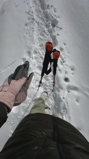 Приэльбрусье. Ущелье Терскол. Водопад. Обсерватория. Февраль 2025.