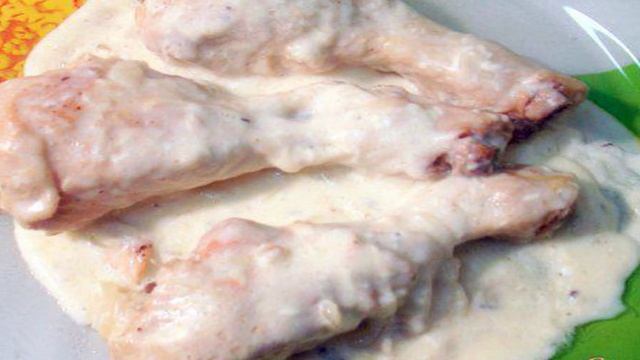 Куриные голени тушёные