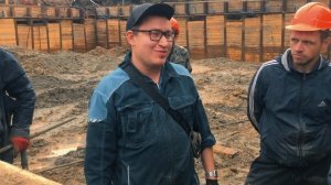 Закрепление откосов котлована арматурой с помощью PUMA K25