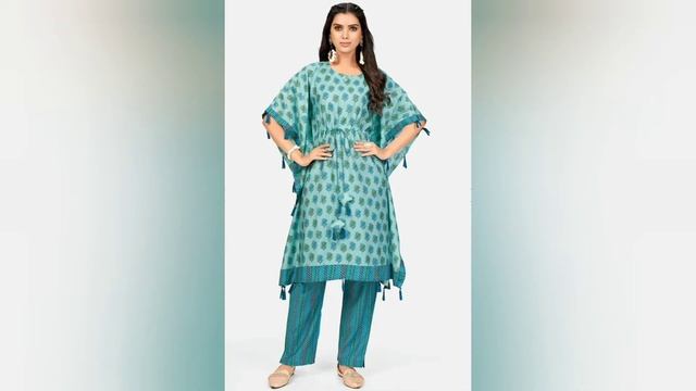 myntra sale haul 2022 ♡kaftan with pant set #latest #fashion #myntra #stylish #sale смотреть онлайн