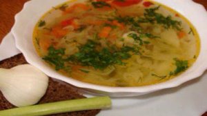 Постные щи из квашеной капусты