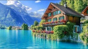 Бриенц, Швейцария. Пешеходная экскурсия в дождливый день 4K - Самые красивые швейцарские деревни