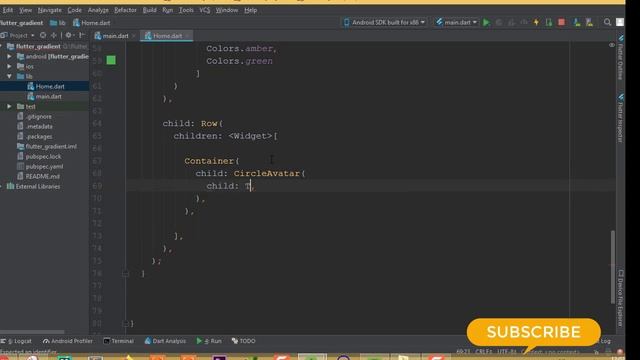 Flutter-Gradient and ListView