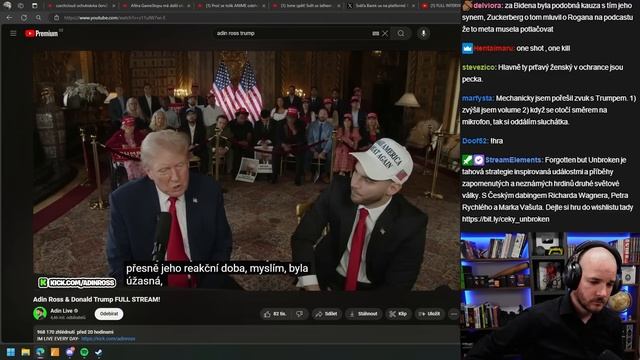Streamer leze Trumpovi do zadku v legendárním rozhovoru! смотреть онлайн