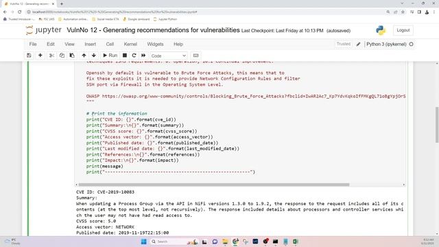 PYTHON SCRIPT FOR CYBERSECURITY VULNERABILITY ON INDUSTRIAL IoT смотреть онлайн