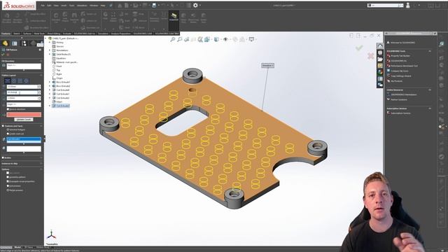 Fill Patterns | SOLIDWORKS BEGINNER | Chapter 02: Lesson 13 | CSWA COURSE
