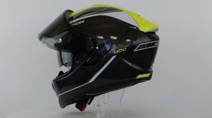 SCORPION EXO 1400 Beaux Neon Full face motorcycle helmet 360° 4K Video | Bikerheadz.co.uk
