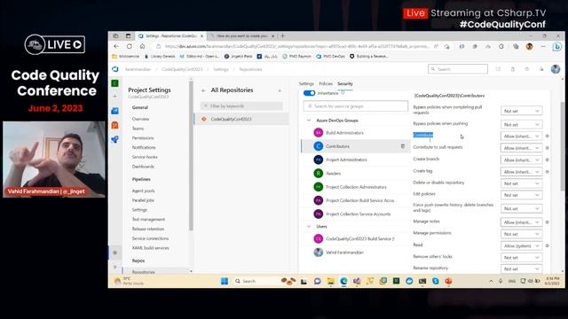 Code Quality Analysis in Azure DevOps Pipelines by Vahid Farahmandian | Code Quality Conference 202