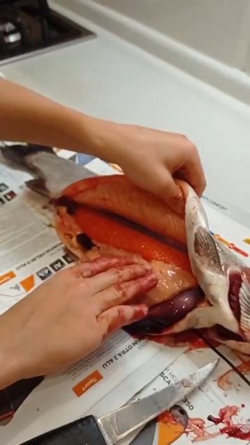 Что в рыбе??? 😮😮😮 #shorts смотреть онлайн