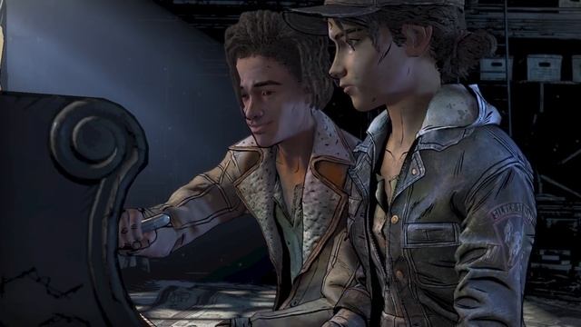 Clementine Kisses Violet / Kisses Louis - Both Scenes - The Walking Dead Final Season 4 Episode 2 смотреть онлайн