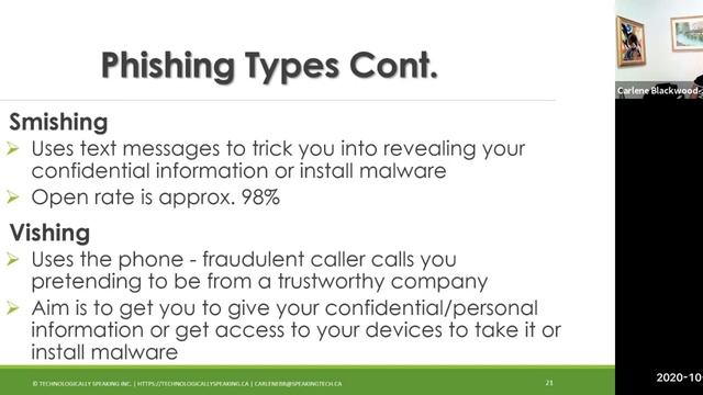 Common Types of Cyber-Attacks: How to Spot & Avoid Them - Drs. Carlene Blackwood-Brown & Kim Wither