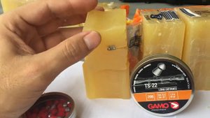 Carabina Hatsan Striker Edge 5.5mm teste perfuração chumbinho 5.