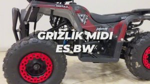 Детский бензиновый квадроцикл MOTAX GRIZLIK MIDI ES BW Красный камуфляж