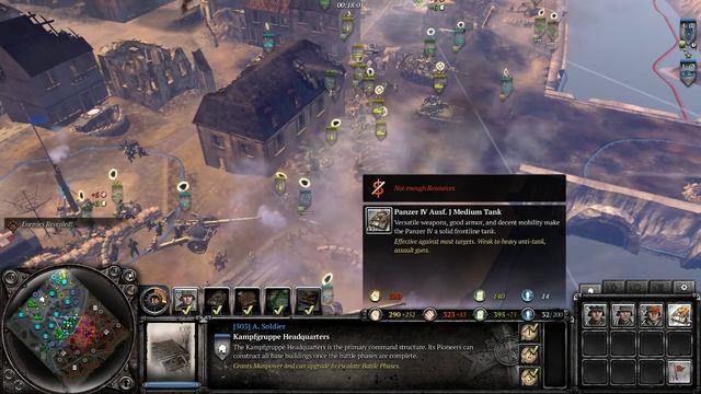 Company of Heroes 2 - Tiger Ace with Panzer IV horde rush смотреть онлайн