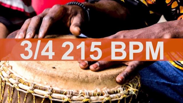 🔴 215 BPM 3/4 Latin Percusión Metronome