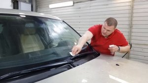 Антидождь Stay clean подготовка стекла и нанесение первого слоя