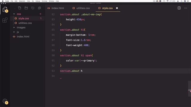Building Your Portfolio Website with HTML & CSS: Detailed Step-by-Step Tutorial in Hindi - Part 3