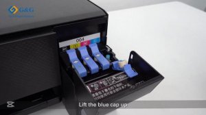 Epson Принтер струйный L3258, A4, Wi-Fi, USB в комплекте 4 бутылки чернил, еврозаглушки, черный, чер