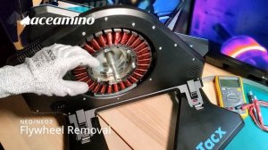 Tacx Neo, Tacx Neo 2, Tacx Neo 2T Flywheel Removal - by David Yuen, Aceamino