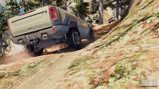 GTA5 Ce mod | Hummer EV 2023 Off-Roading Convoys | Steering Wheel Gameplay