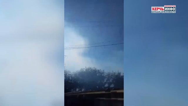 На Вокзальном шоссе горит Казённый сад