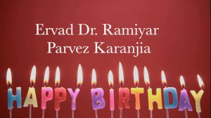 С Днём рождения,  доктор Рамияр Парвез Каранджия! 19 апреля 2025