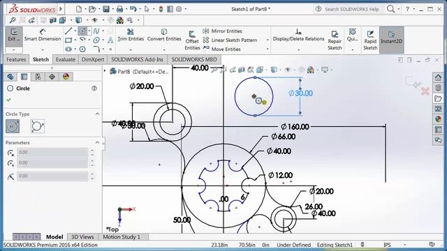 Solidworks 2D Drawing Practice Tutorial | Basic Exercise 2