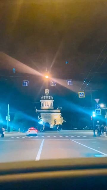 Вид на ночное Адмиралтейство в Питере смотреть онлайн