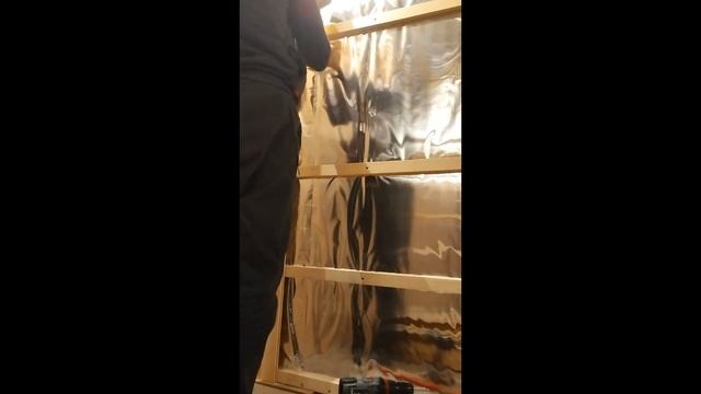 монтаж вагонки в парной.баня своими руками