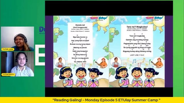 "Reading Galing!    - Monday Episode 5  ETUlay Summer Camp "
