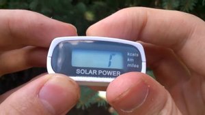 SOLAR PEDOMETER