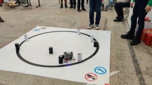 Зимние городские соревнования по робототехнике 2022. Кегельринга-Макро, 2я попытка, робот "СВМ".