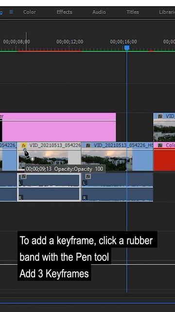 Editing Keyframes using Pen Tool Faster | Adobe Premiere Pro Tutorial | Youtube Shorts смотреть онлайн