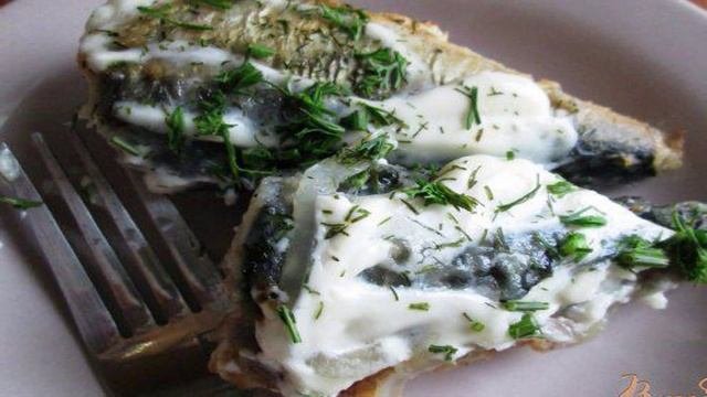 Жареная скумбрия