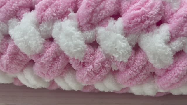 ПЛЕД « ЗЕФИР » , РОЗОВО-БЕЛЫЙ . смотреть онлайн