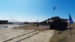Полигон Прудбой. Подводное вождение танков